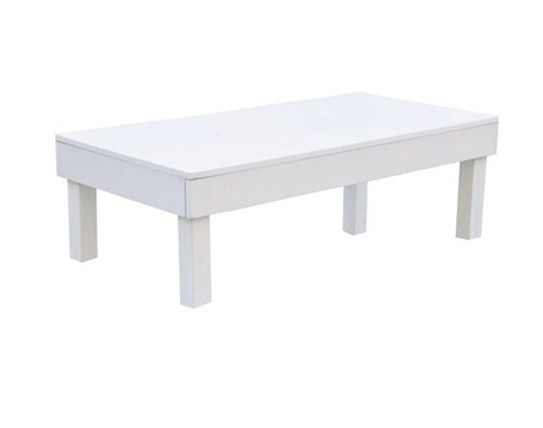 שולחן נמוך לבן 100/60 ס"מ