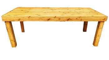 שולחן עץ טבעי 200/60 ס"מ