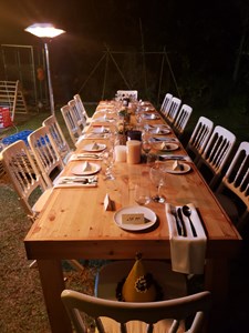 שולחן אוכל עץ שוק אירוע תל אביב