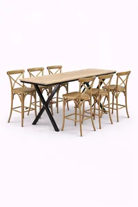 שולחן בר חשוף - דגם יוגב