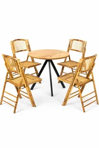 שולחן קפה טוסקני רגל שחורה טופ עץ