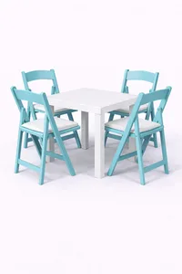 שולחן לבן 65/65 ס"מ