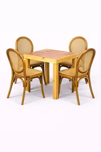 שולחן עץ טבעי 76/76