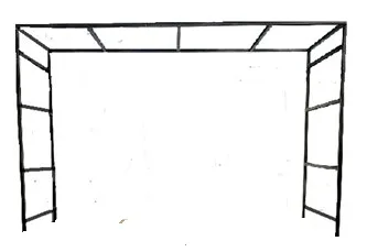 סולם שחור למזנון